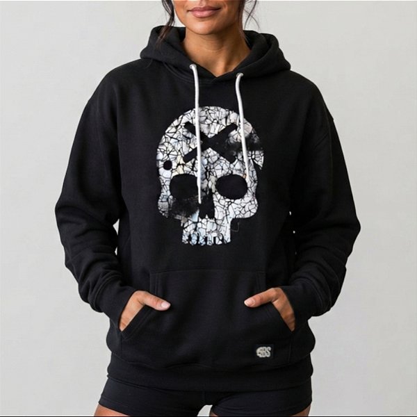 Blusa Moletom Bscross - Cracked Skull