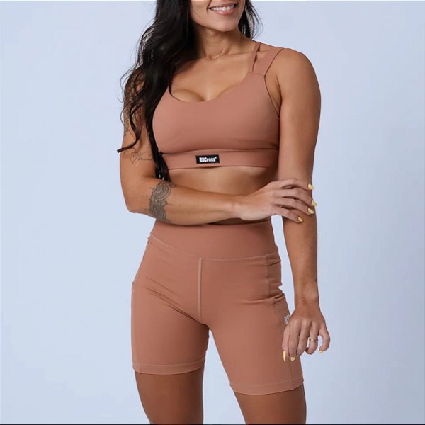 Conjunto Bscross Rolete C/ Bolso - Mocha Mousse