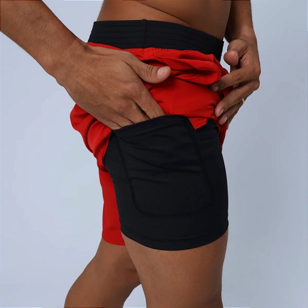 Short Térmico Bscross - Vermelho