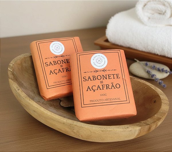 Sabonete cremoso com Açafrão