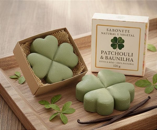 Sabonete trevo na caixa