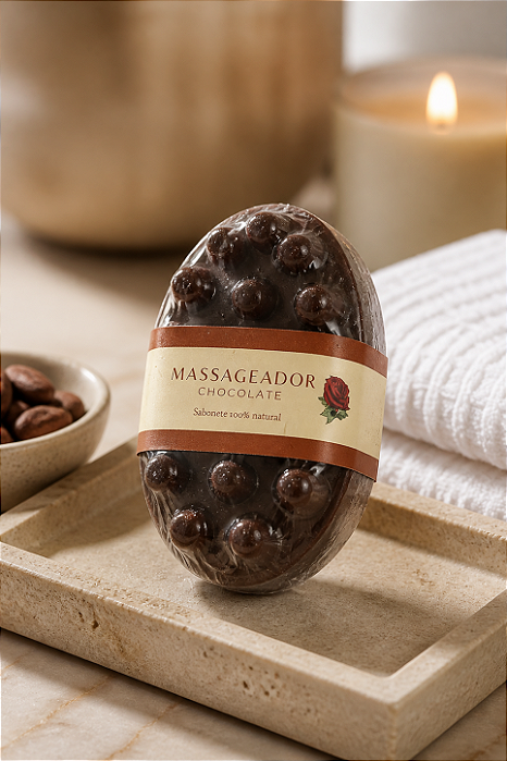 Sabonete massageador cacau 100%