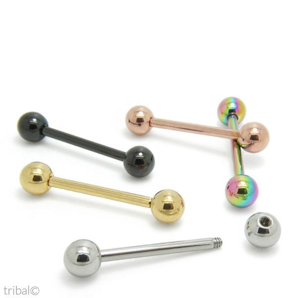 Piercing Barbell Língua Aço Cirúrgico