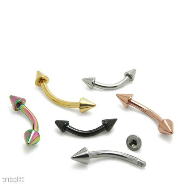 Piercing barbell curvo em coração vertical labret sobrancelha em aço  cirúrgico 316l