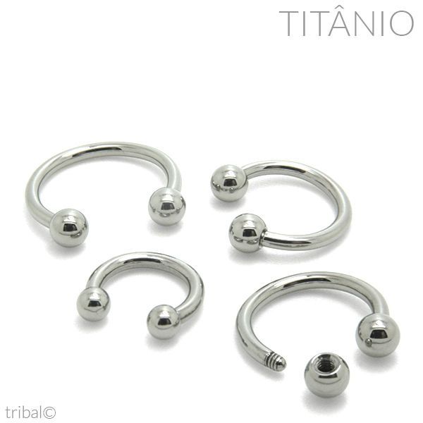 Piercing Titanio Ferradura Orelha Boca Septo 6mm 8mm 10mm