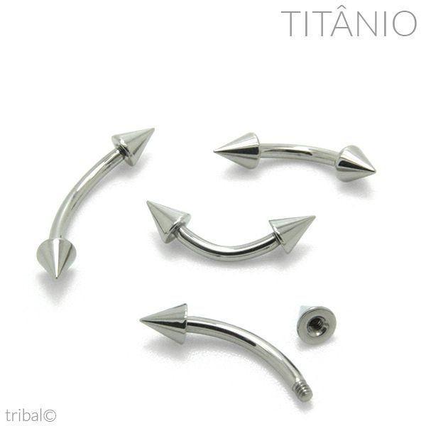 Piercing Bananinha Spike Rook Aço Cirúrgico