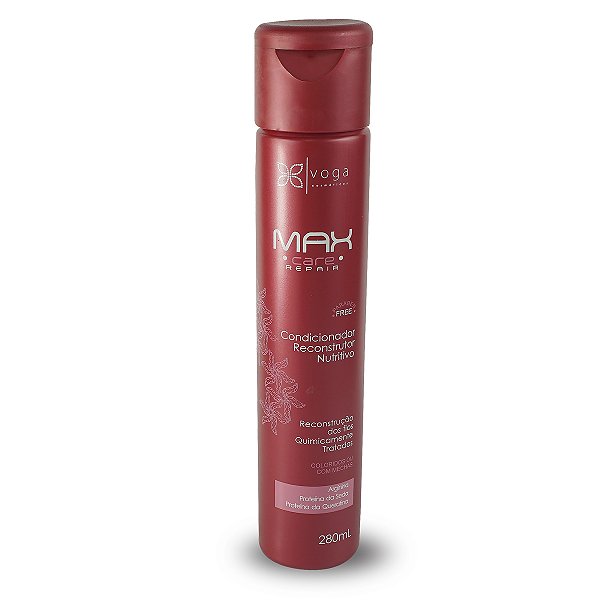 Condicionador Reconstrutor Nutritivo Voga Max Care Repair 280ml – Hidratação e Recuperação