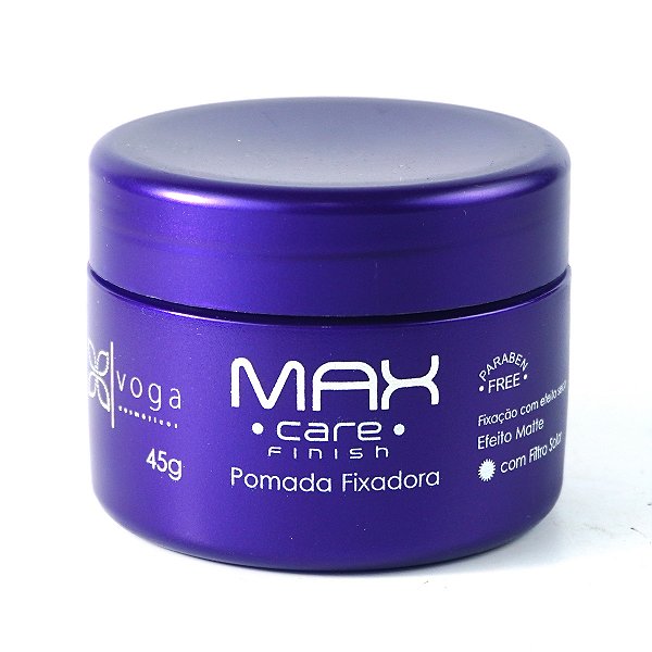 Pomada Fixadora Efeito Seco Voga Max Care Finish 45g