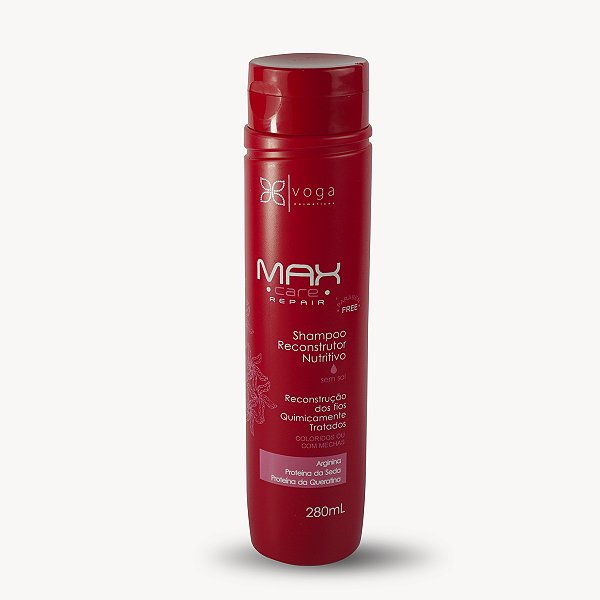 Shampoo Reconstrutor Nutritivo Voga Max Care Repair – 280ml