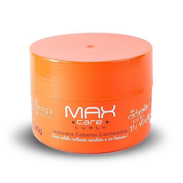 Máscara Cabelos Cacheados Ondulados Voga Max Care Curly 240g
