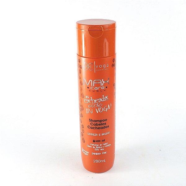 Shampoo Cabelos Cacheados Ondulado Voga Max Care Curly 280ml