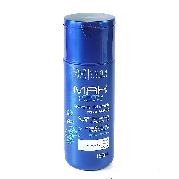 Leave-in Hidratante Termoativado Voga Max Care Hydrate 180ml