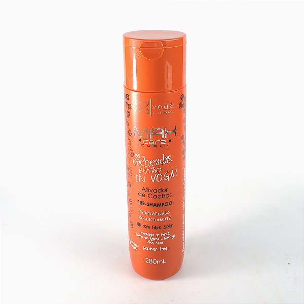 Ativador de Cachos Voga Max Care Curly 280ml - Cachos Definidos