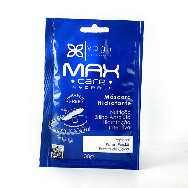 Máscara Sachê Hidratante Voga Max Care Hydrate 30g