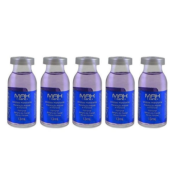 Kit C/5 Ampolas Hidratante Voga Max Care Hydrate
