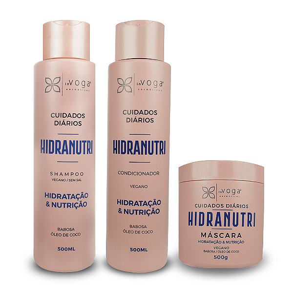 Kit Hidranutri - Shampoo, Condicionador e Máscara IN Voga