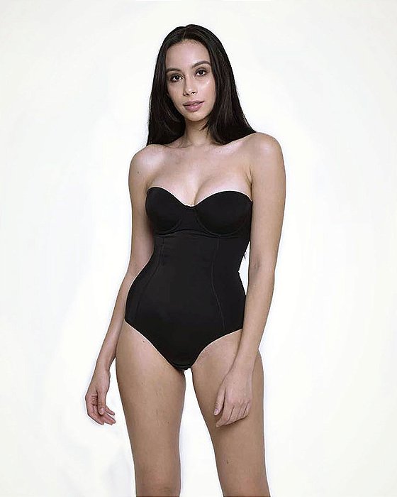 Body Modelador Tomara que Caia Fitshape Preto 07515 - Meia de Seda | Moda  Íntima com até 50% OFF | Toda Loja!!