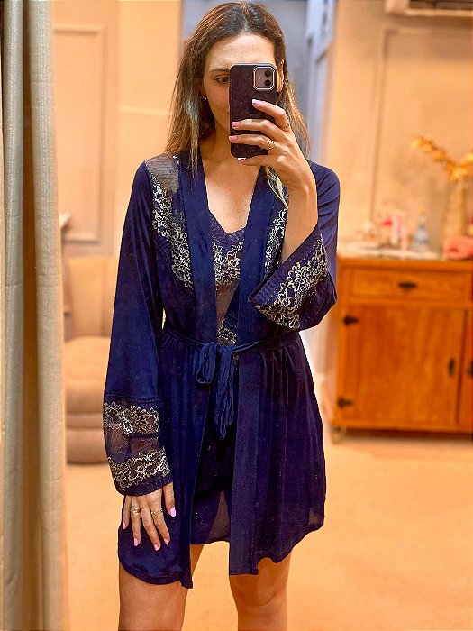 Robe em Liganete e Renda Amanda Marinho 11670