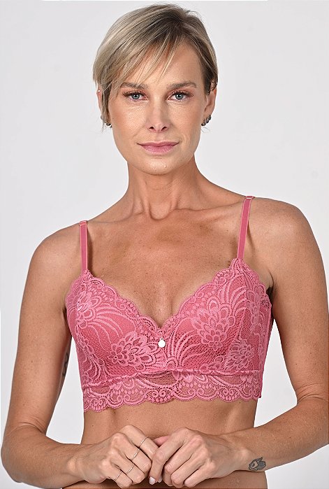 Sutia com Bojo Rendado Giulia Blush 11759
