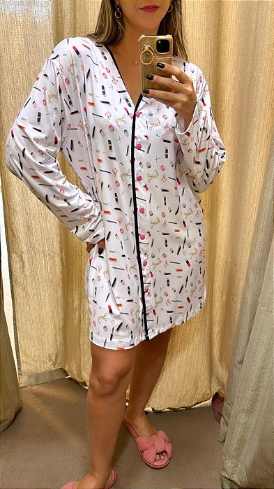 Camisola Aberta Fabi Maquiagem 11753