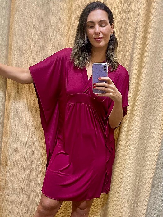 Kaftan Curto Liso Classic Pink 11786