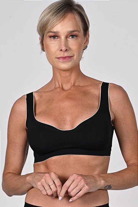 Sutiã Top Laser TECH Preto 11801