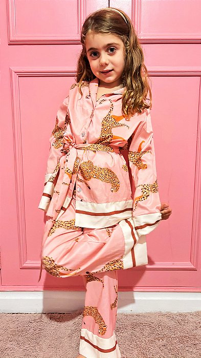 Conjunto Longo Botoes Eloa Mini Rosa 11813