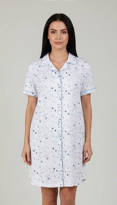 Camisola Curta Botoes Serena Estrela 11849