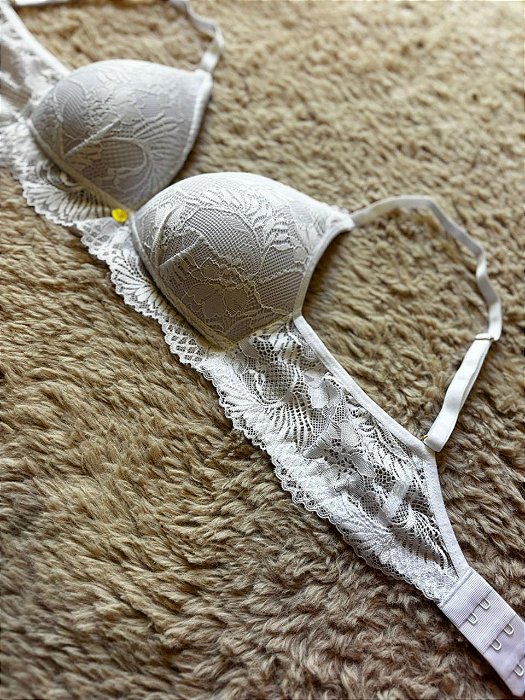Sutia com Bojo Triangulo sem aro Rendado Ana Branco 11891