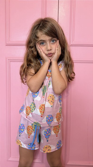 Pijama Short Doll Infantil Serena Mini Balao 11912