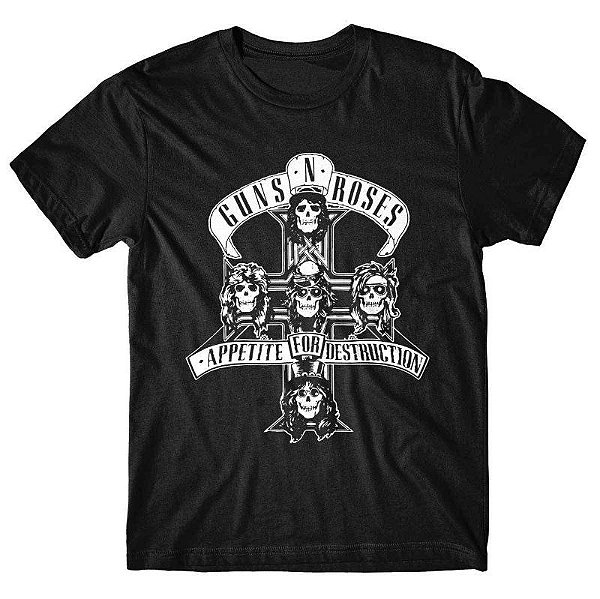 Camiseta Guns n Roses - Preta