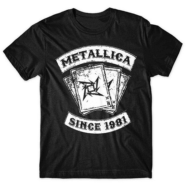 Camiseta Metallica Since 1981 - Preta