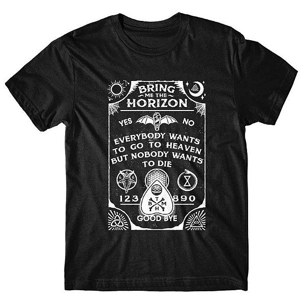 Camiseta Bring Me the Horizon Ouija - Preta