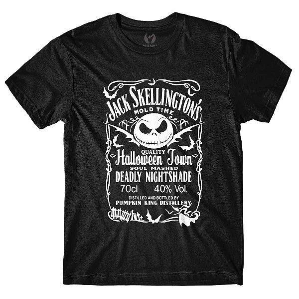 Camiseta Jack Skellington - Preta