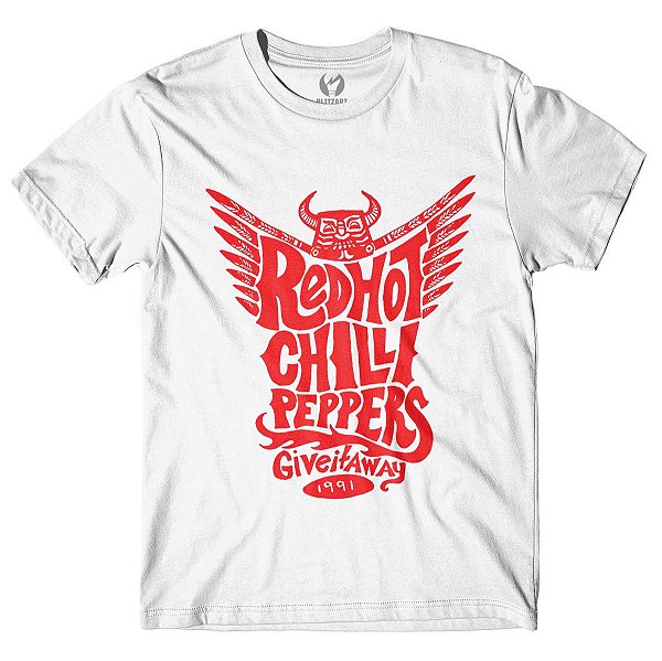 Camiseta Red Hot Chili Peppers Give It Away - Blitzart - Camisetas Legais,  Criativas e Divertidas