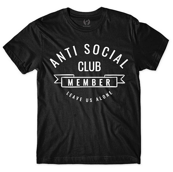 Camiseta Anti Social Club - Preta