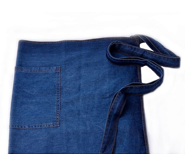 Avental jeans - meio corpo