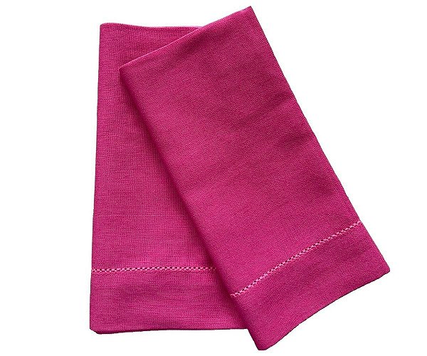 Guardanapo de linho rosa - 1 pç
