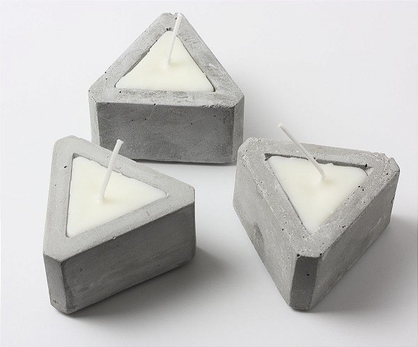 Velas triangulares - 3 pçs