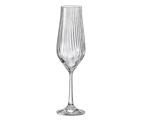 Taça de cristal para champanhe 170ml - 6 pçs