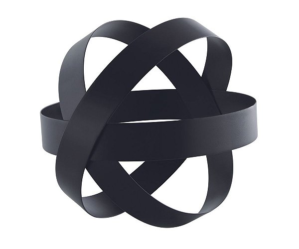 Escultura em metal preta