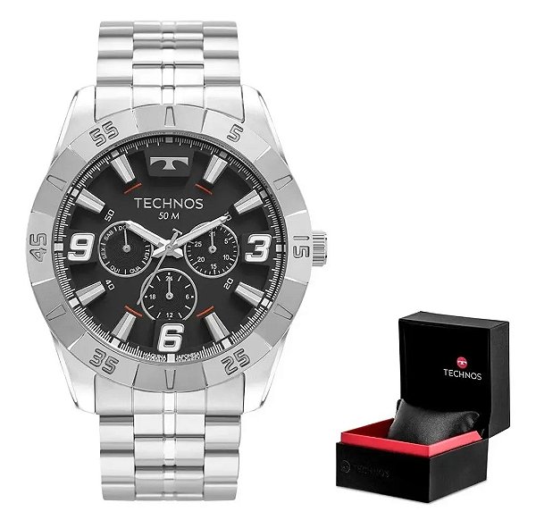 Relógio Prata Masculino Technos - 6P29ALB/1P