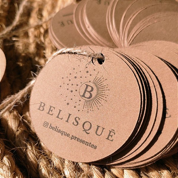 TAG redonda em Papel Kraft