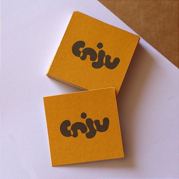 Mini Cartão 7x7 cm em Papel Reciclado 240g