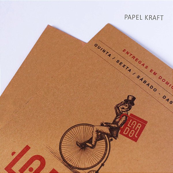 Cartão de visitas em Papel Kraft 240g