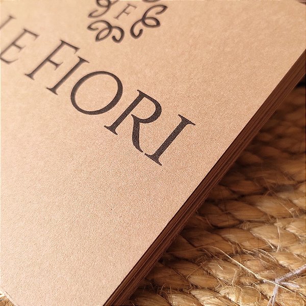 Cartão de visitas em Papel Kraft 300g