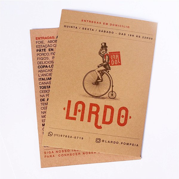 Cartão Postal 10x15 cm em Papel Kraft 240g