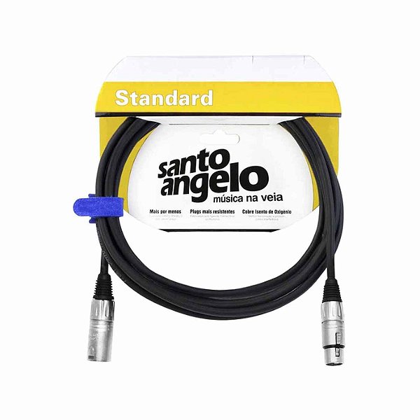 Cabo XLR para Microfone Santo Angelo Angel LW 3,05m - Koala Music