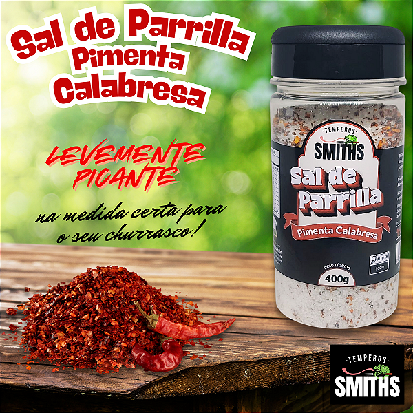 Sal de Parrilla - Pimenta Calabresa 400g