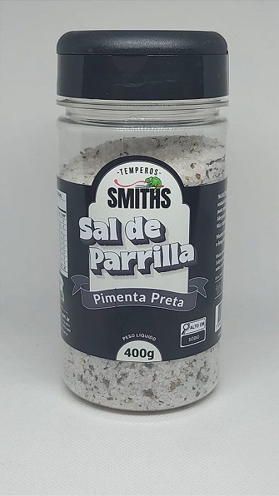 Sal de Parrilla Pimenta Preta 400g